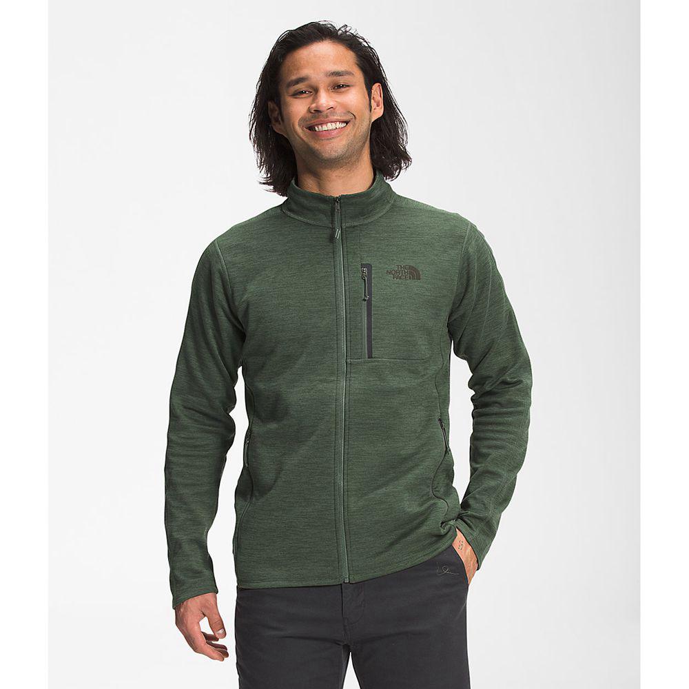 The North Face Canyonlands Full Zip Ανδρικα Fleece - Πρασινο (DYLF31087)